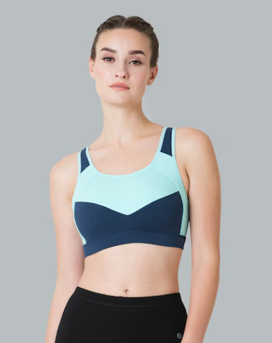 Van Heusen Proactive Women Blocked Anti Bacterial Wireless Racerback Sports Bra