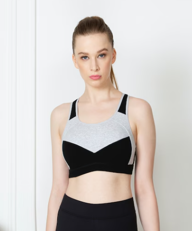 Van Heusen Proactive Women Blocked Anti Bacterial Wireless Racerback Sports Bra
