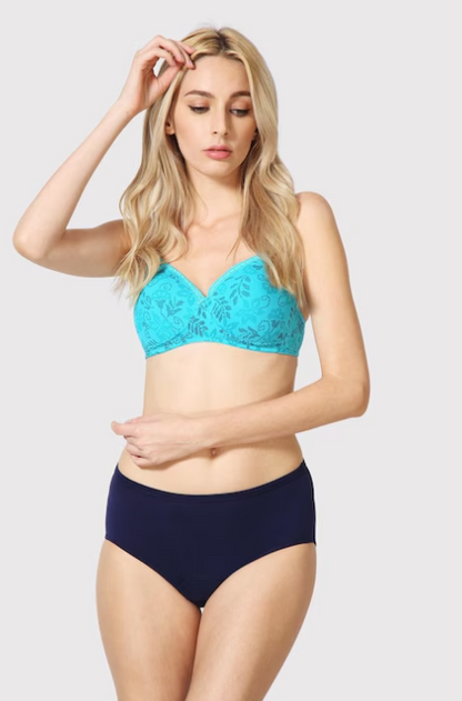 Van Heusen Women Wine Solid Anti Bacterial High Absorbance Stay Dry Period Panty