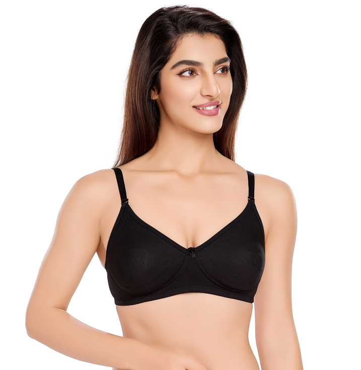 Juliet Cotton Basic Plain Soft Padded T-Shirt Bra
