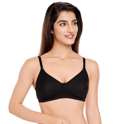 Juliet Cotton Basic Plain Soft Padded T-Shirt Bra