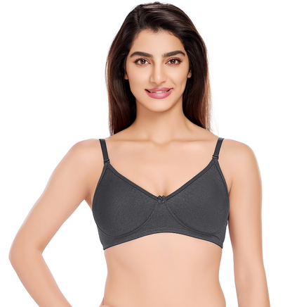 Juliet Cotton Basic Plain Soft Padded T-Shirt Bra