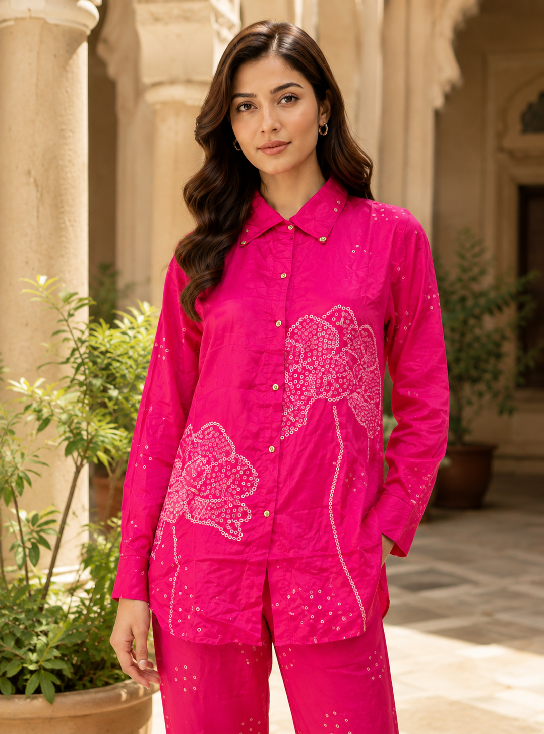 Women's Bandhani Printed Co-Ord Set