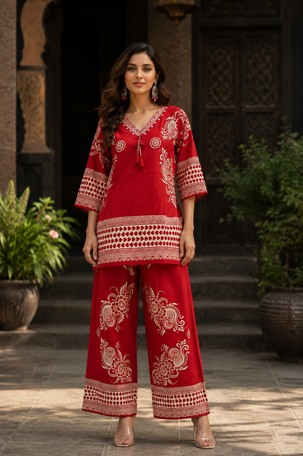 Women's Elegant Printed Co-Ord Set