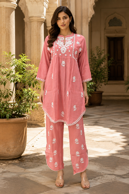 Women's Embroidered Co-Ord Set